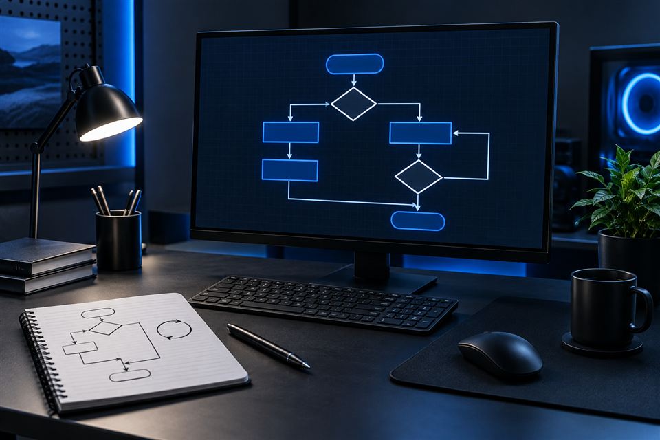 Fluxograma de lógica de programação